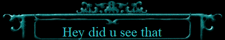 Hey did u see that