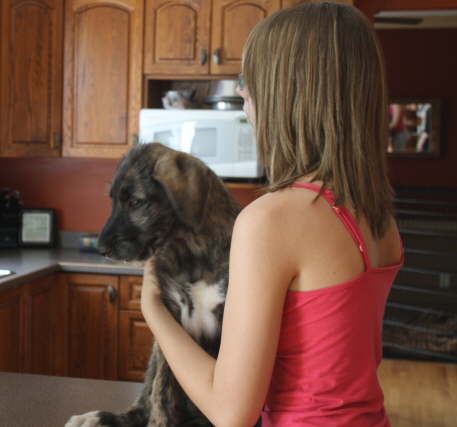 Secure in Auntie's arms